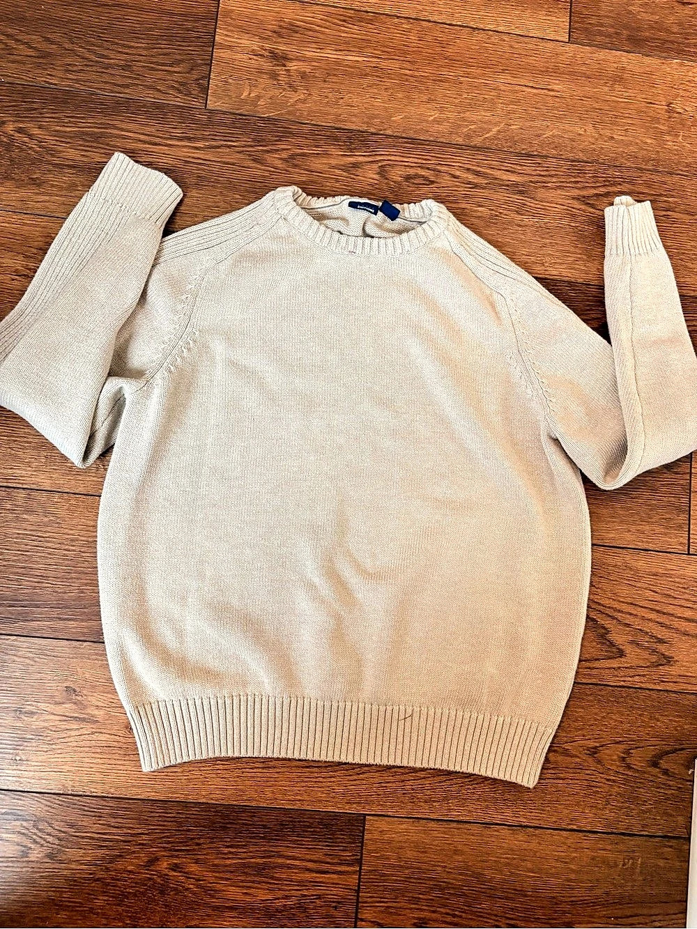 Croft & Barrow Crew Neck Sweater in Cream Size Large
